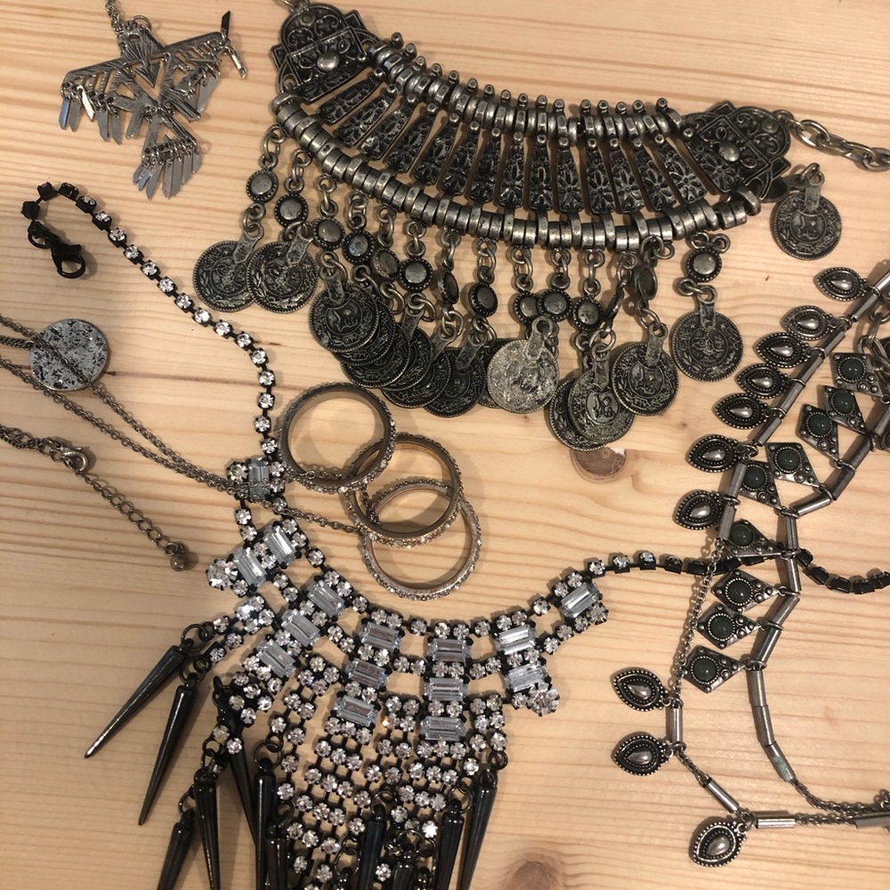 Silver Necklace Bundle